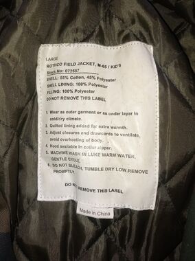 Rothco Kids Field Jacket - Olive